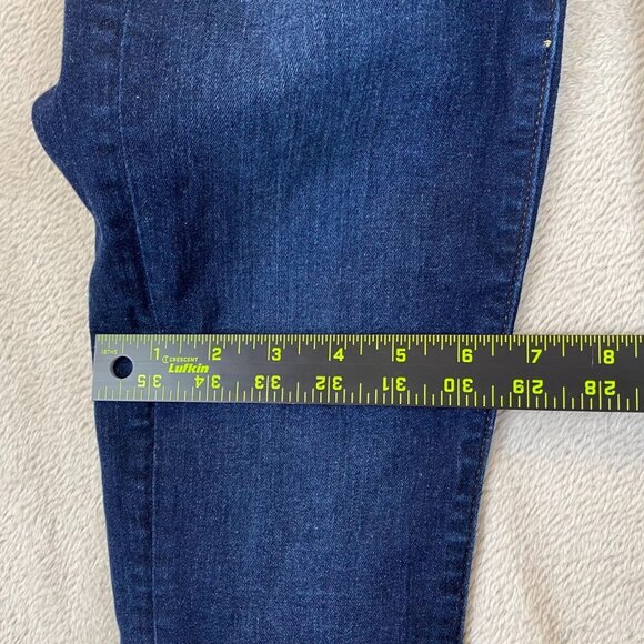 Loft Womens Jeans Size 25/0 High Waist Skinny Classic Button Fly Blue Denim - Picture 5 of 13